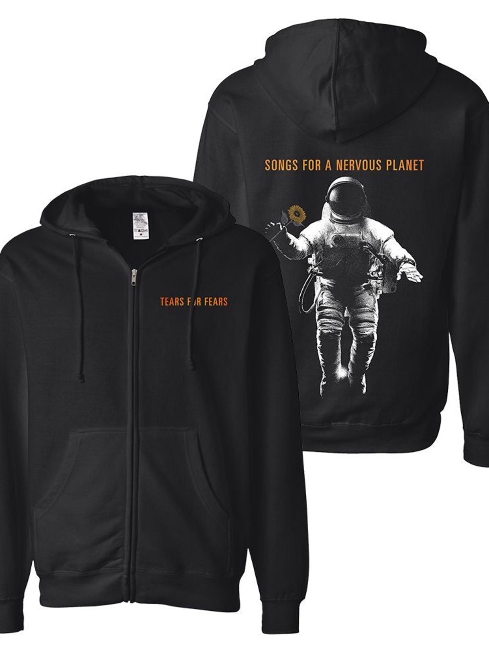 Tears for Fears "Songs for a Nervous Planet" Tour Hoodie Size XL New 80s